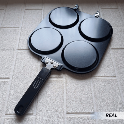 Sartén Doble Cara 4 espacios Para Pancakes - Imagen 3