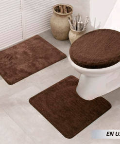 Set alfombras de baño afelpada
