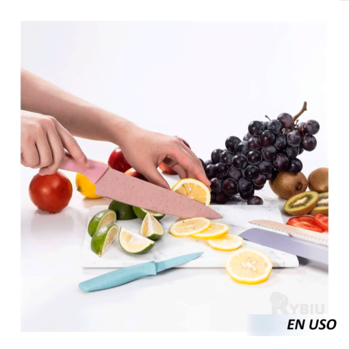 Juego de Cuchillos de Cocina Colores Pastel