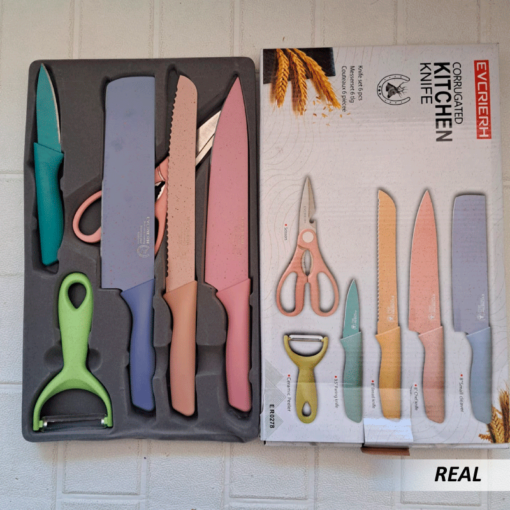 Juego de Cuchillos de Cocina Colores Pastel - Imagen 3