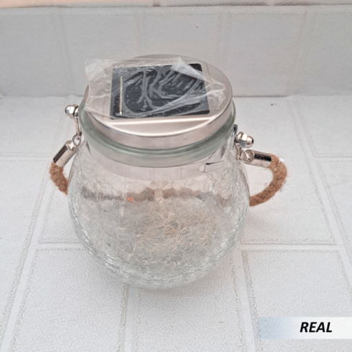 Linterna de luz Solar con grietas para decoración de Exteriores - Imagen 4
