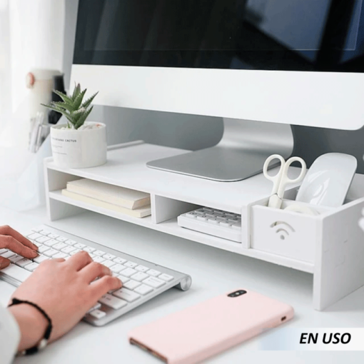 Soporte elevador de escritorio para computadora
