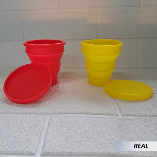 Vaso de silicona flexible con tapa - Imagen 4