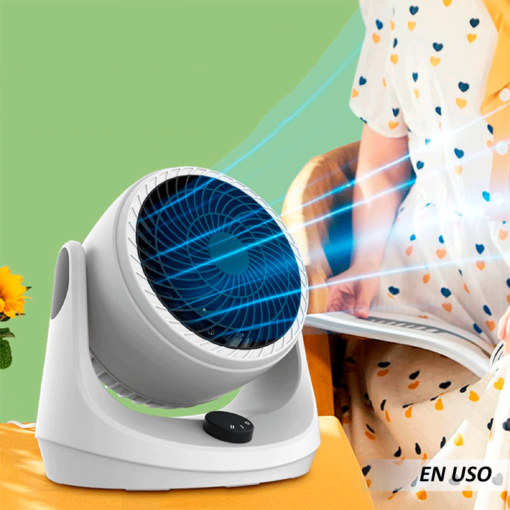Ventilador circulador de aire recargable