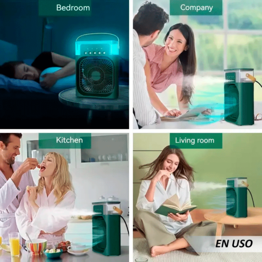  Ventilador de aire acondicionado portátil 4 en 1