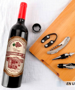  Kit de 5 piezas de abridor de sacacorchos de botellas