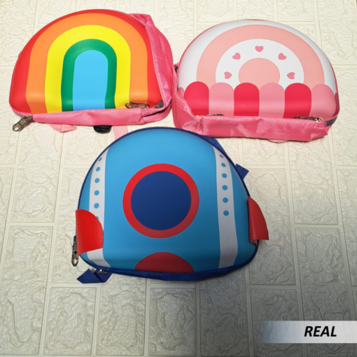 Mini mochila en forma arcoíris para niños y niñas - Imagen 3