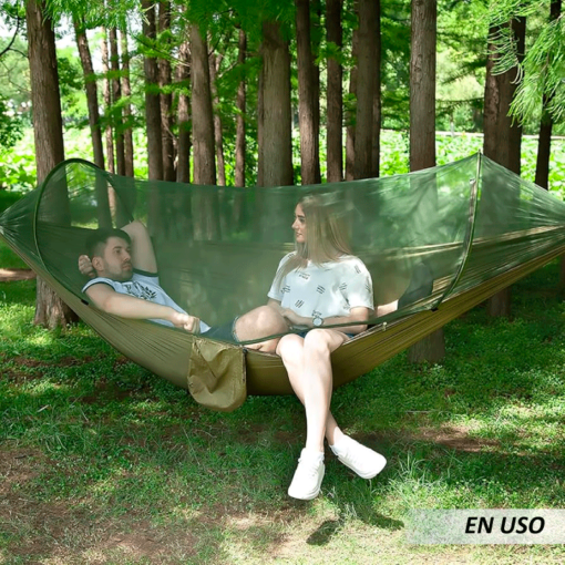 Hamaca de camping con mosquitera