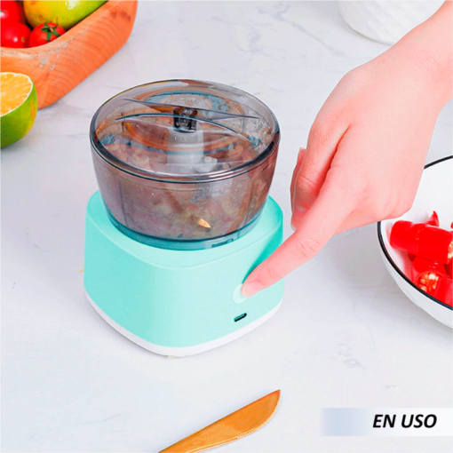 Miniprocesador de alimentos eléctrico 