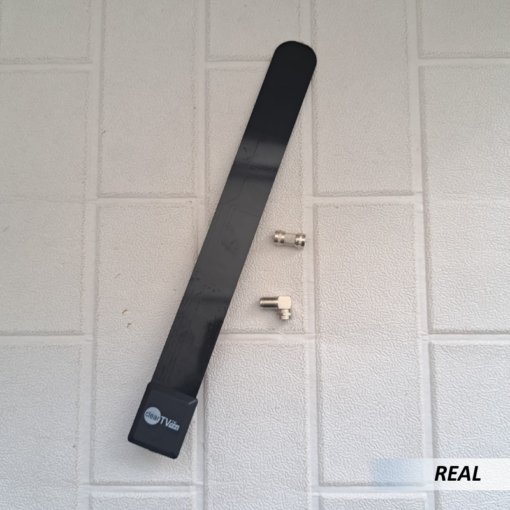 Antena Digital de Tv para interiores con dos adaptadores - Imagen 3