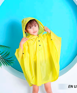 Poncho impermeable para niños con capucha