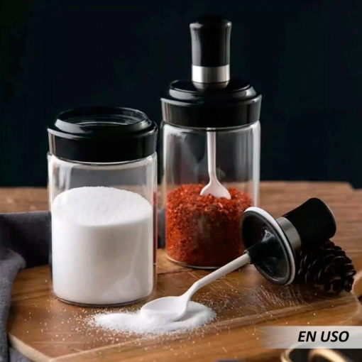 Set Condimentero 5 Piezas Vidrio