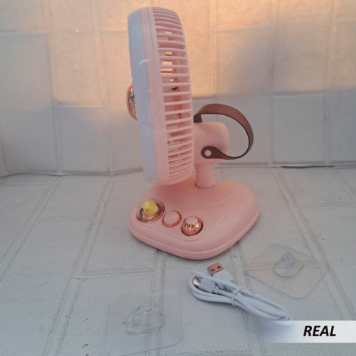 Lámpara LED ventilador de mesa alimentada por USB - Imagen 4